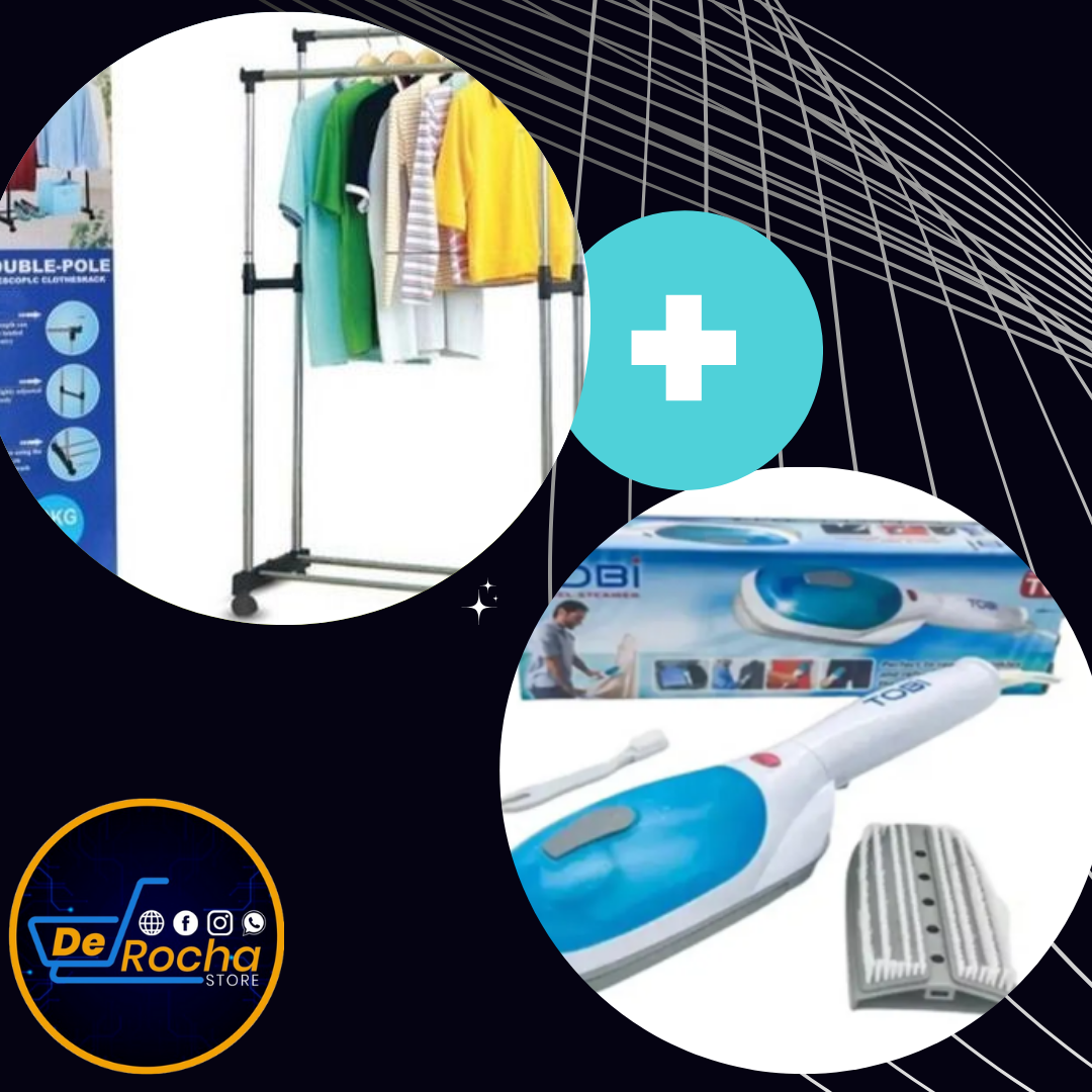 Combo plancha ropa+ tendero ropa